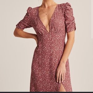 Abercrombie Midi Dress with Side Slit.